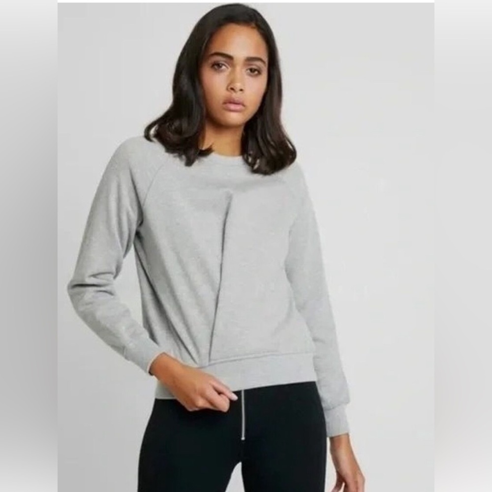 Good American Gray Knot A Quitter Sweatshirt